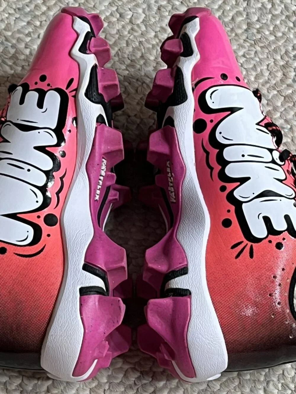 Nike Hyperdiamond Keystone Girl's Size 13C Pink Softball Cleats Shoes FZ8655-600